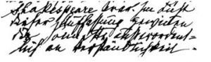Freud's handwriting